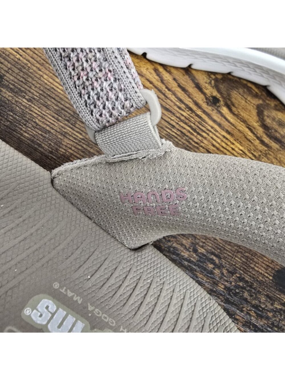 Skechers Hands Free Slip-ins GO WALK Flex Blake Sandals Sz 10 Taupe Multi EUC - Picture 7 of 8